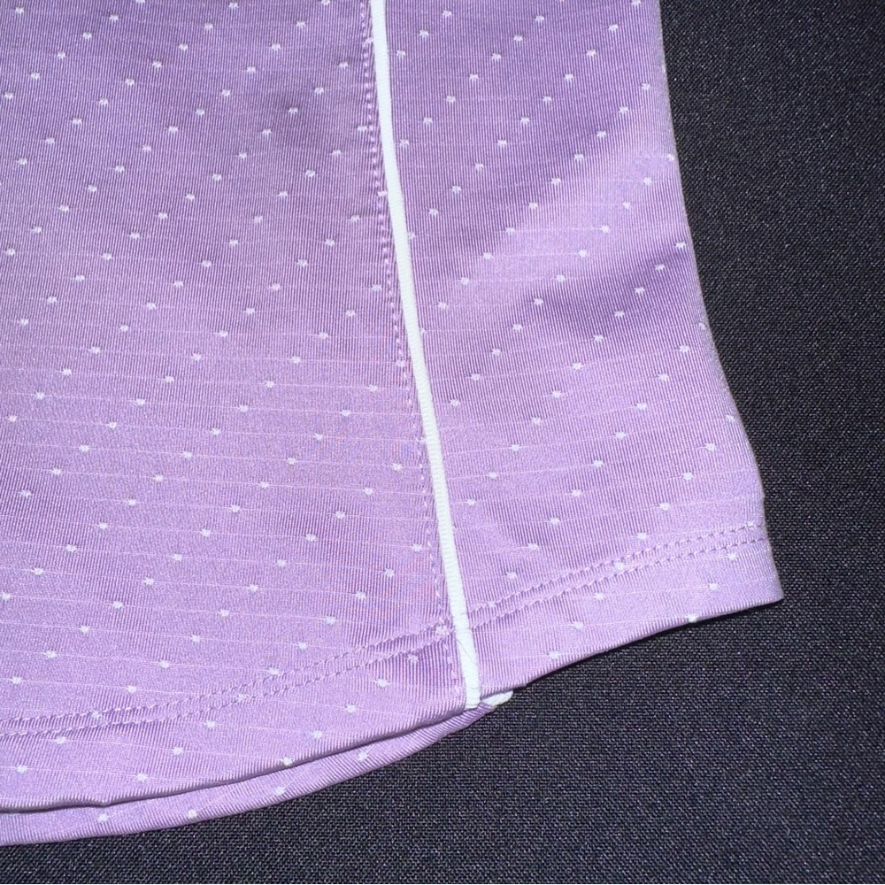Cutter & Buck Lavender and white Quarter-Zip Polo golf shirt Ladies size Large - Picture 5 of 9